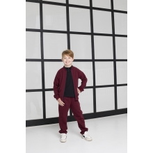 Mokyklinis užsegamas unisex bordo džemperis