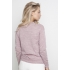 Lengvas klasikinis megztinis Elen, pelenų rožinės spalvos