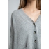 Užsagstomas megztinis Arapa, šviesiai pilkos spalvos