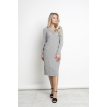 Elegantiška suknelė ilgomis rankovėmis Naira, pilkos spalvos