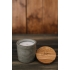 Aromatinė sojų žvakė betoniniame indelyje (pilkos spalvos)