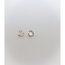 Gelsvi sidabriniai swarovski auskarai